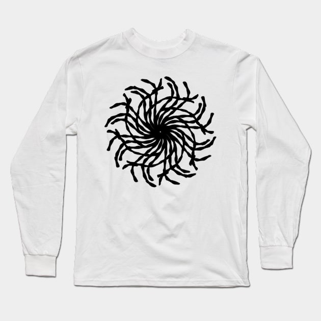 Pattern Cryptic Spren 2, Black Long Sleeve T-Shirt by Chrothon